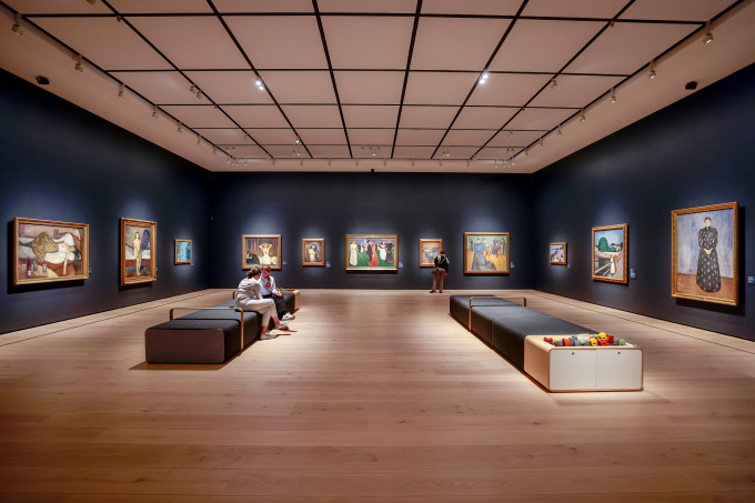 Store rom og svært ikoniske verk er på plass i det nye Nasjonalmuseet. Foto: Geir Olsen / NTB